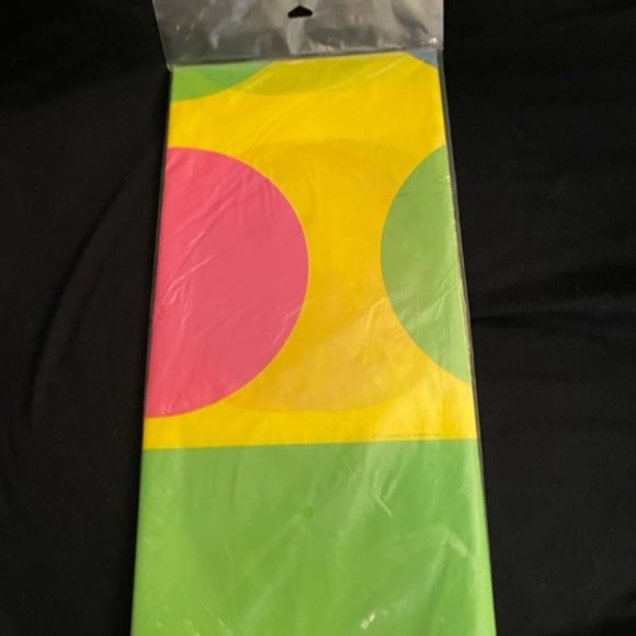 Lot of 2 Party Express Hallmark Vinyl Tablecloth 54"X102" Birthday Fun Dots. NEW - Picture 8 of 8